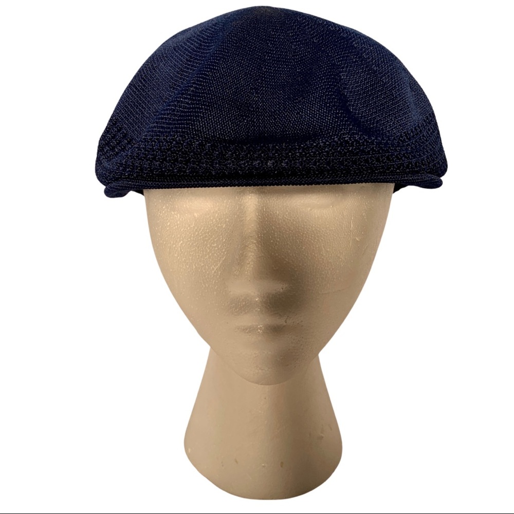 Vintage Dobbs Navy Blue Newsboy Cabbie Flat Cap